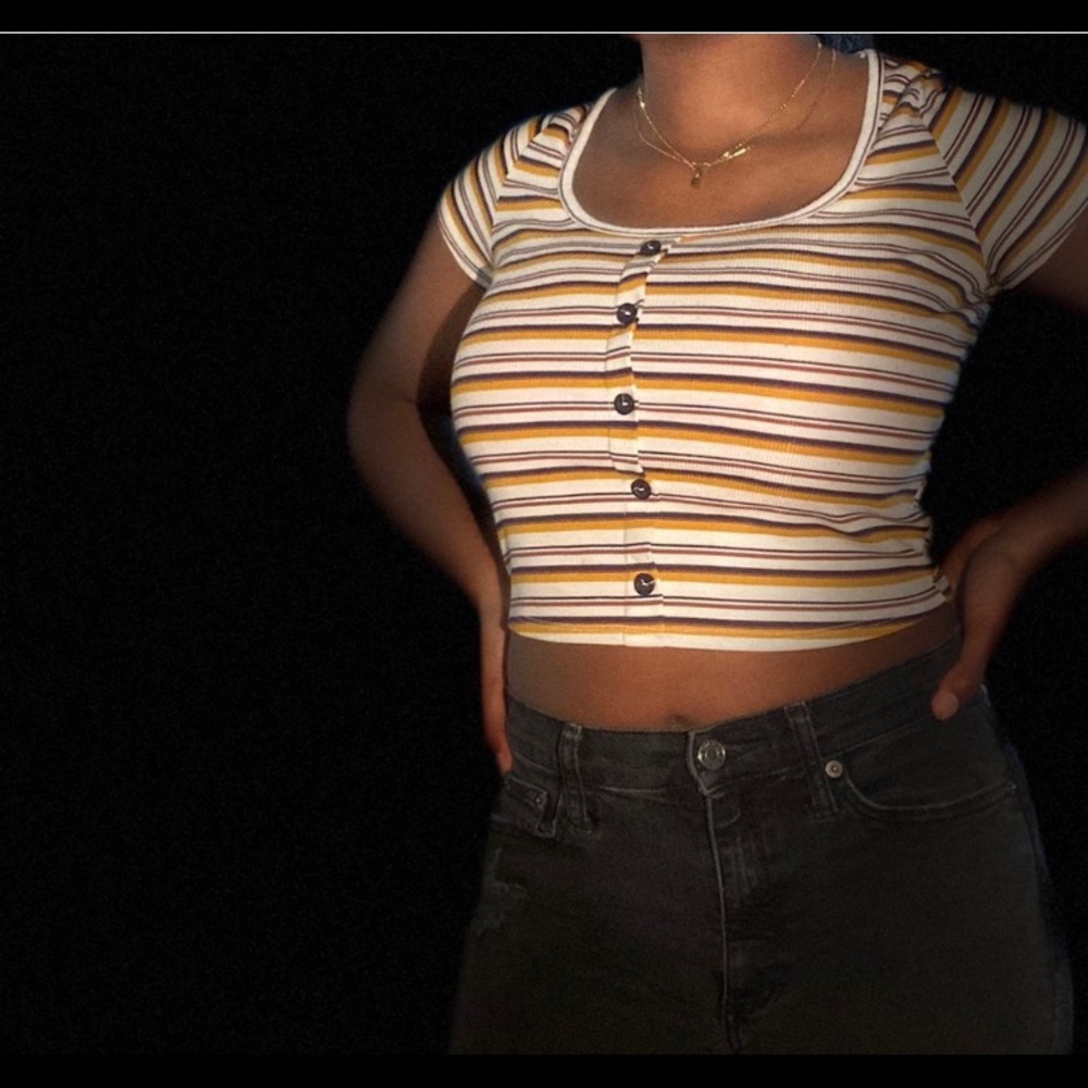 Striped crop top